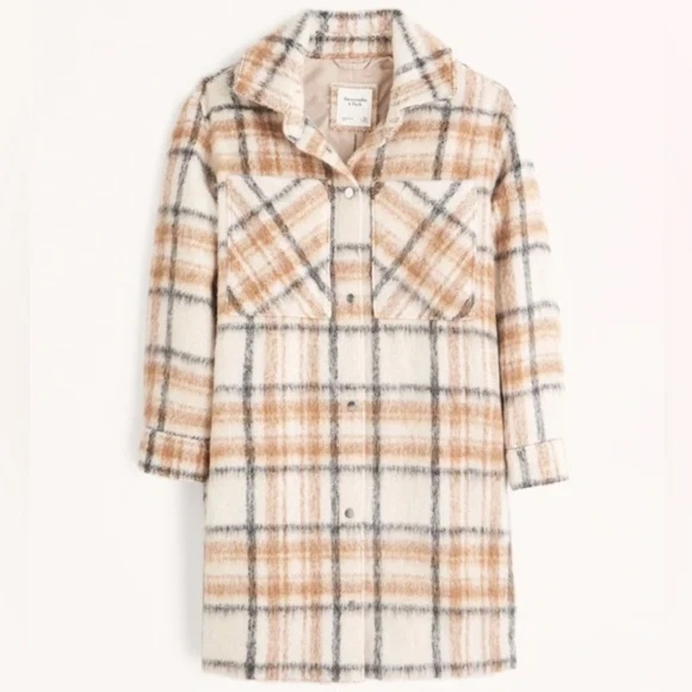 Abercrombie & Fitch Plaid Women's Coat